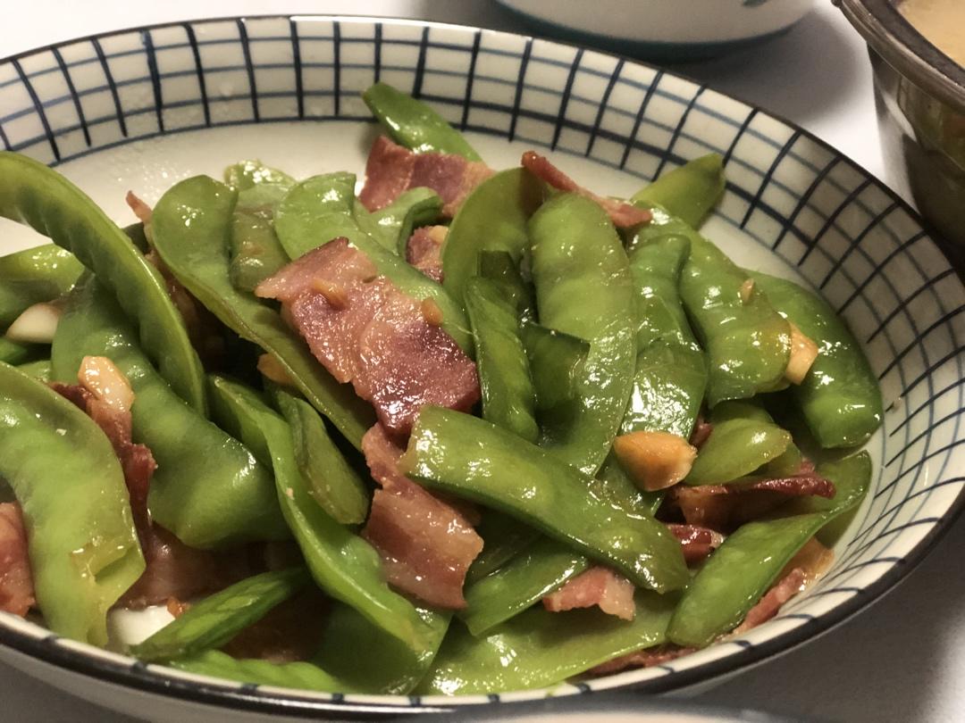 培根炒荷兰豆