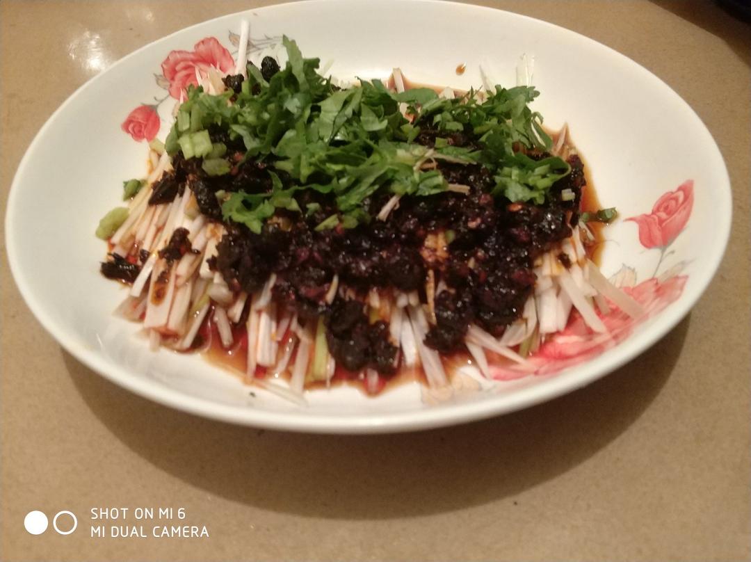 水豆豉拌大葱