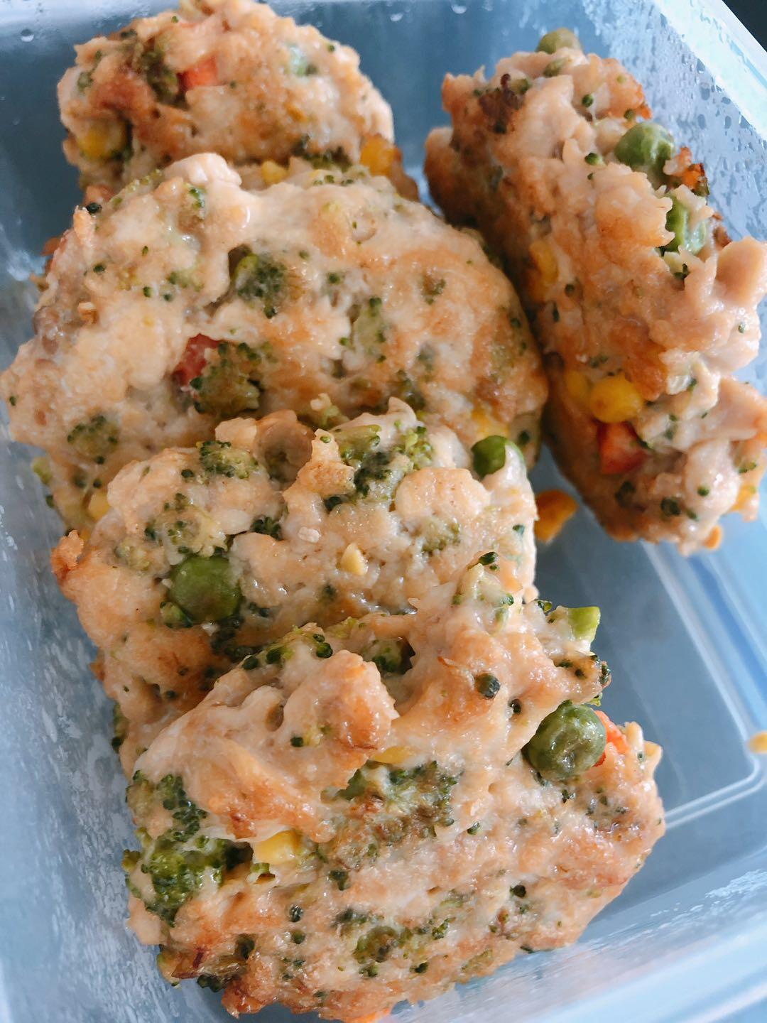 超简单健康鸡肉饼(减脂餐）(儿童副食）