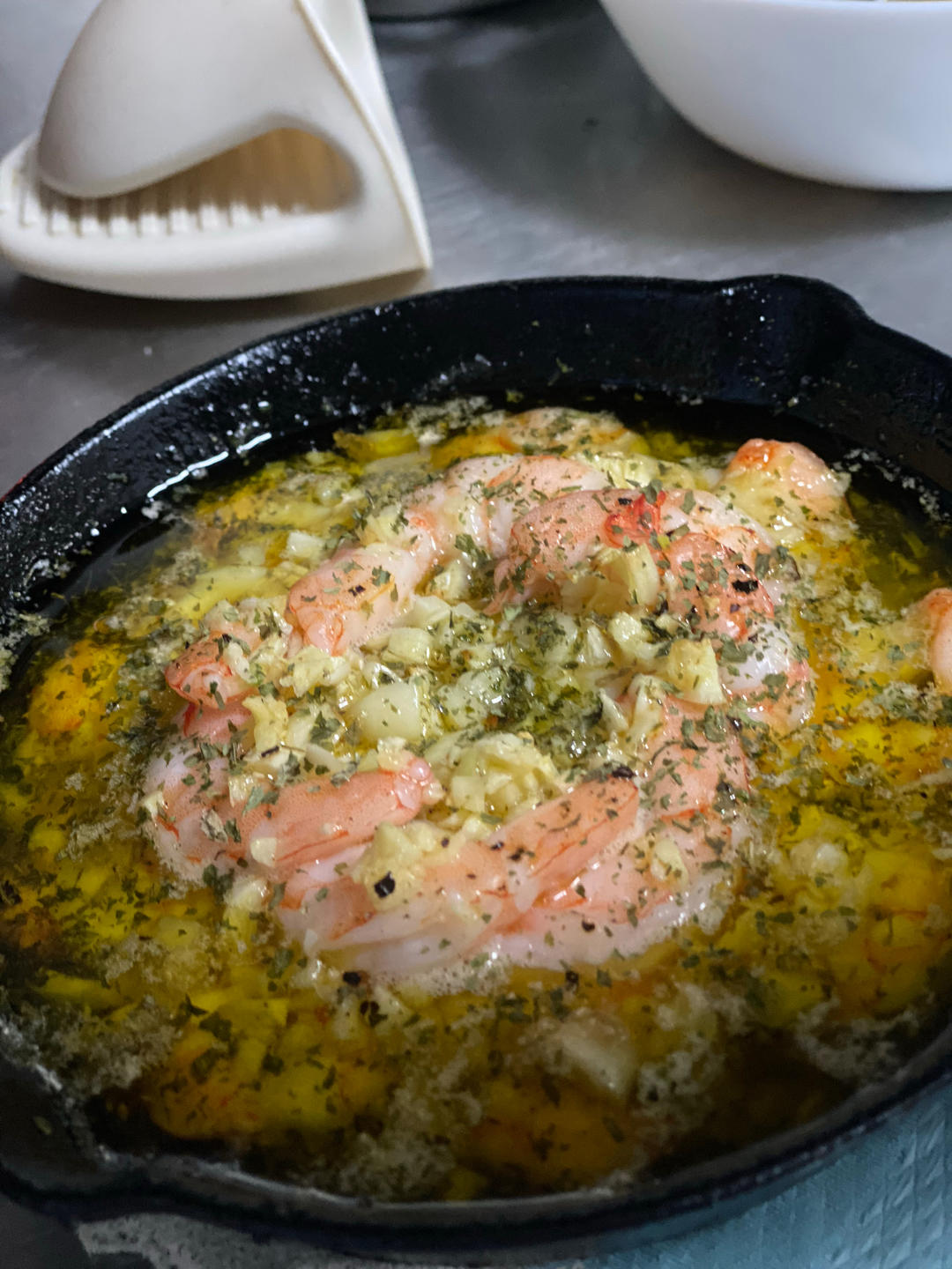 西班牙蒜香橄榄油虾