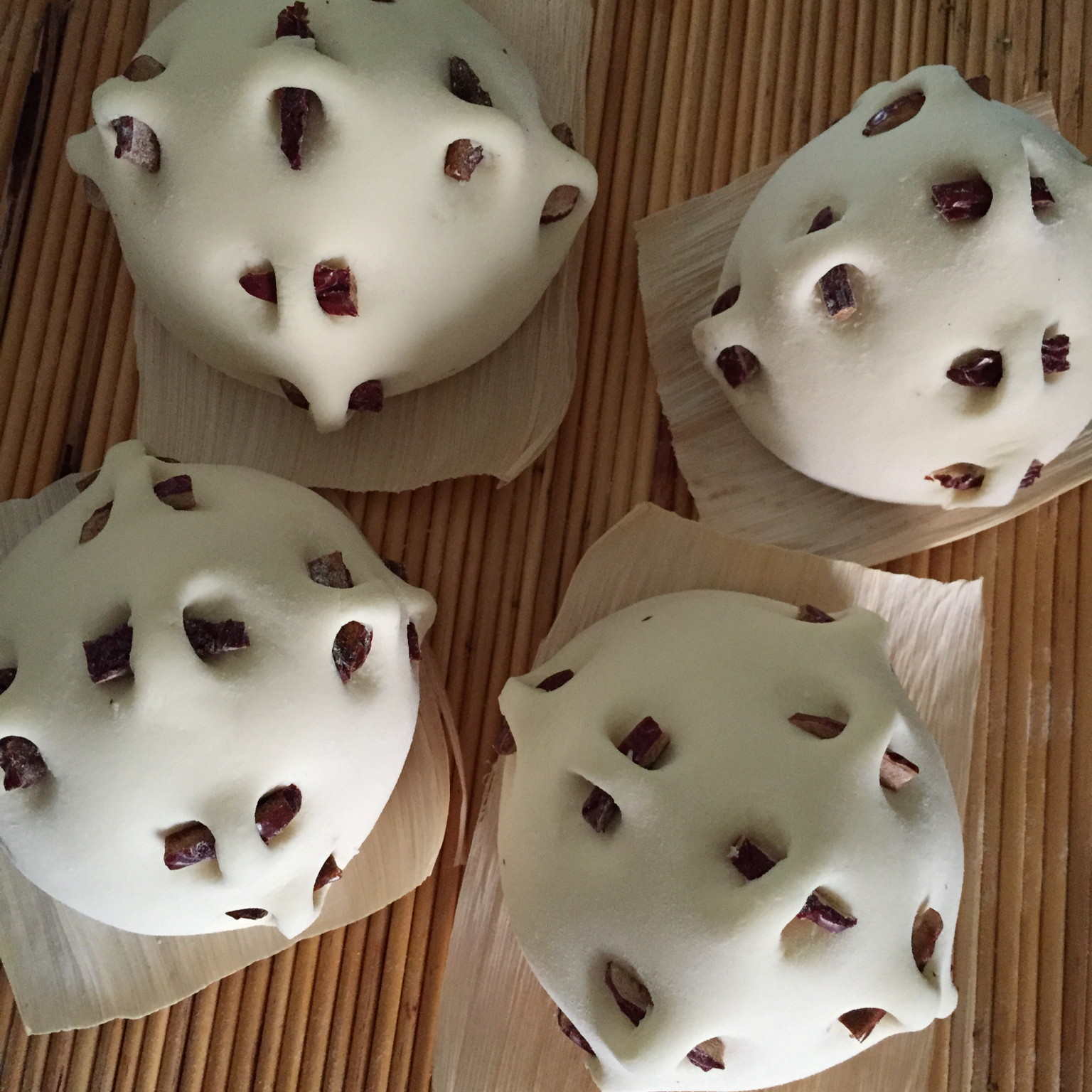 花黎静做的预热过年大枣饽饽