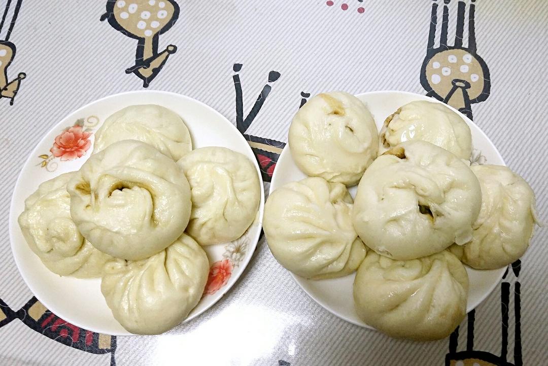 肉末豆角玉米面包子