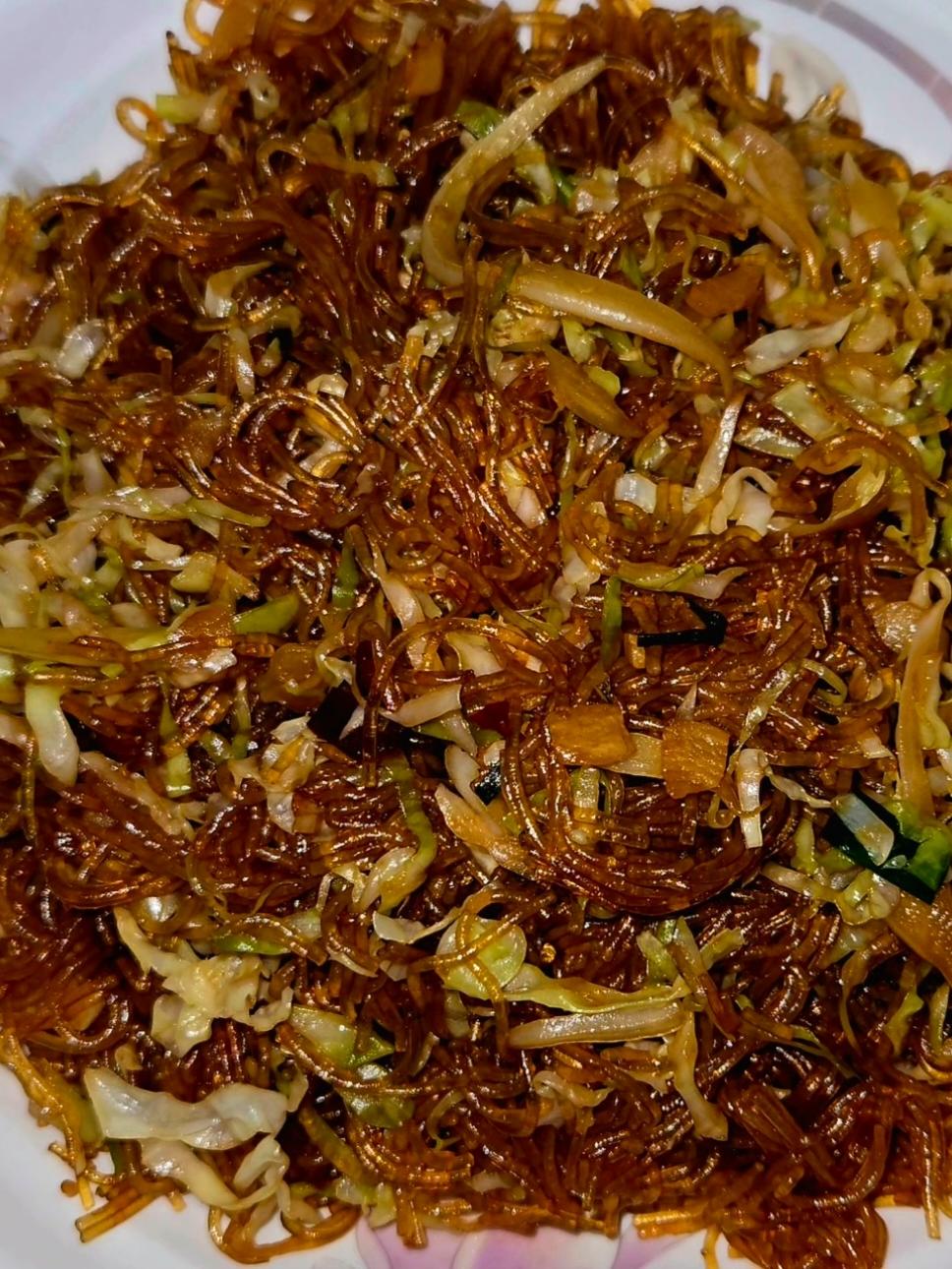 粉丝炒包菜
