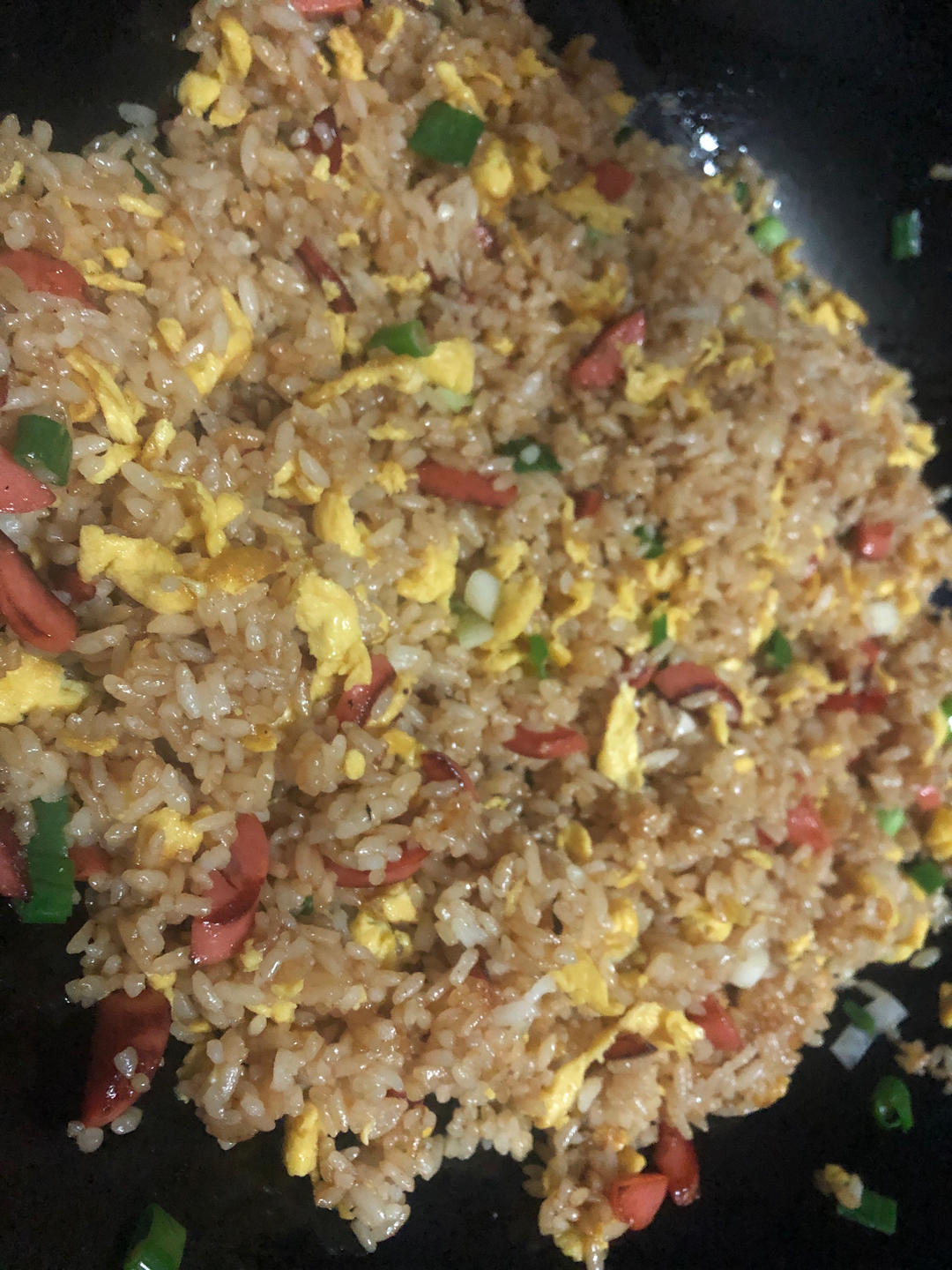 超级好吃的酱油火腿蛋炒饭！