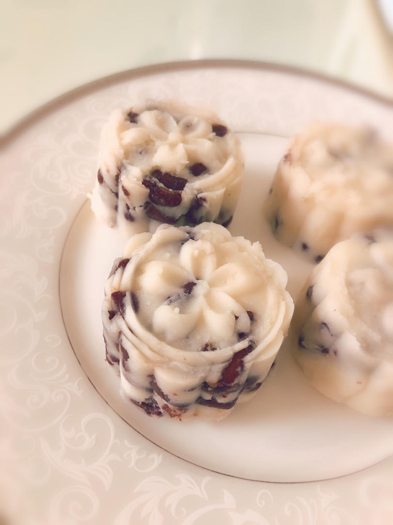 蜜红豆奶香淮山糕（芋头最爱的山药的吃法）