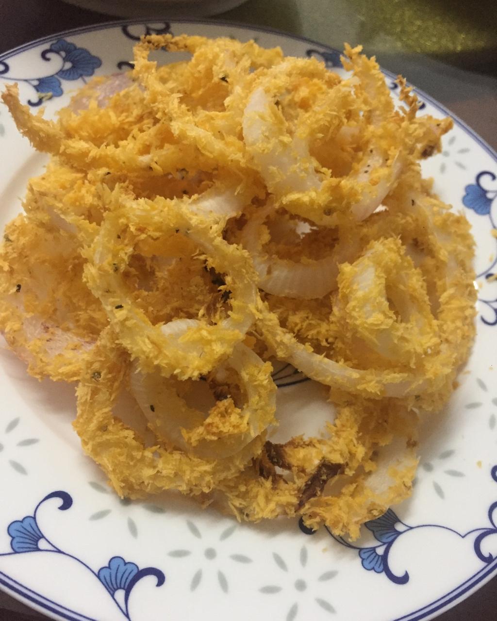 烤洋葱圈（无油）