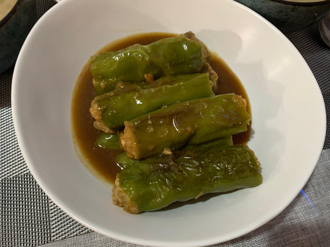 销魂青椒酿肉【超级下饭】