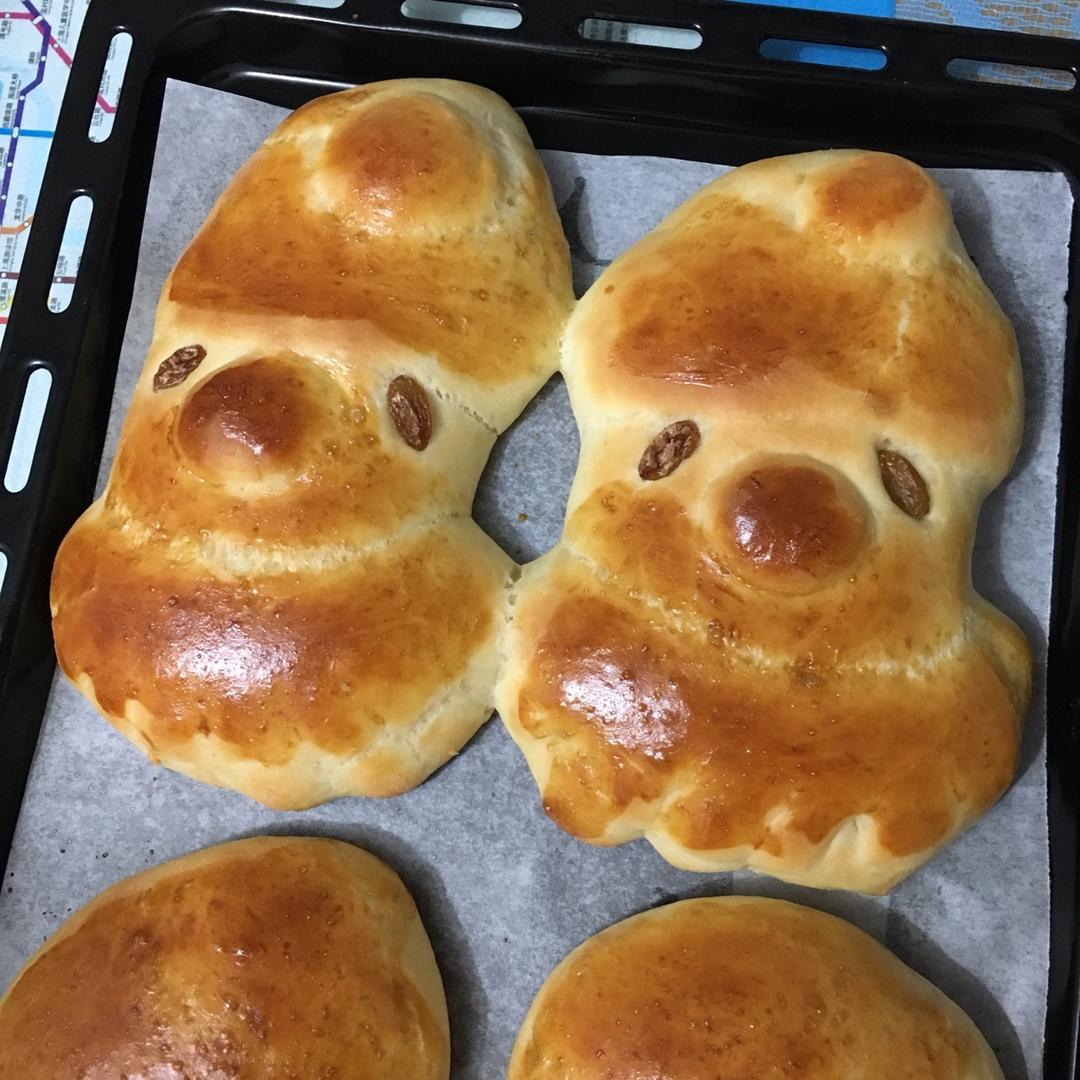 迷你圣诞老人面包