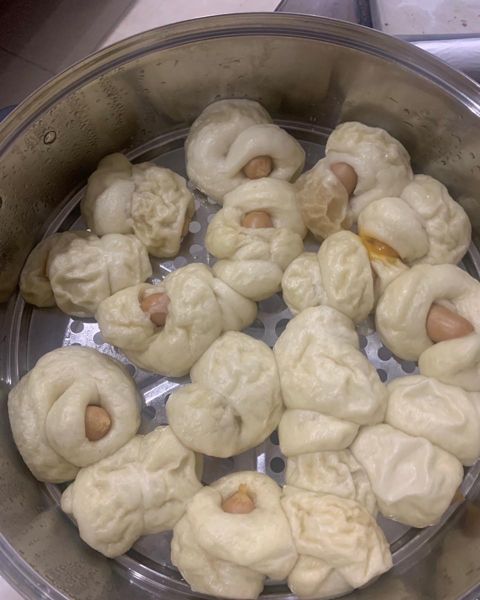 快手火腿卷～一次发酵