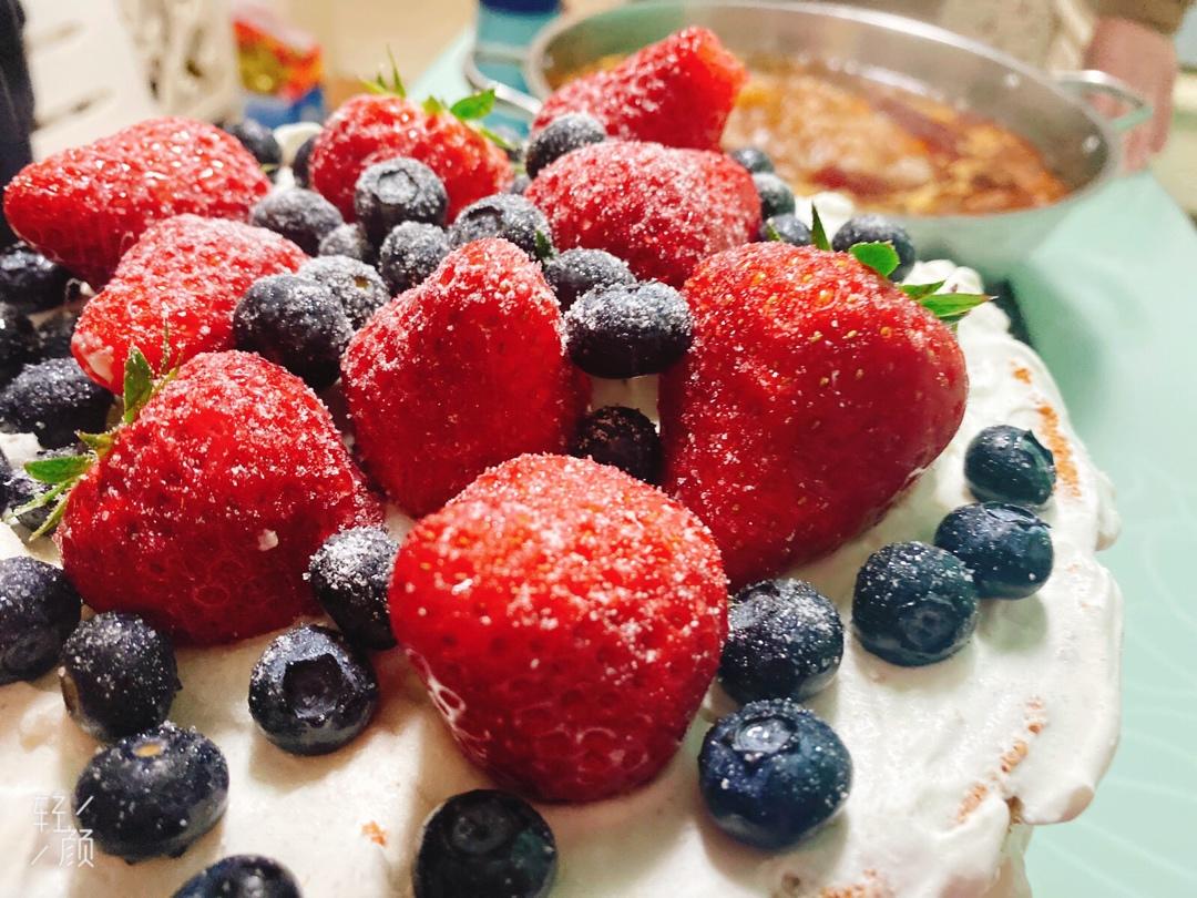 莓子红丝绒裸蛋糕❤