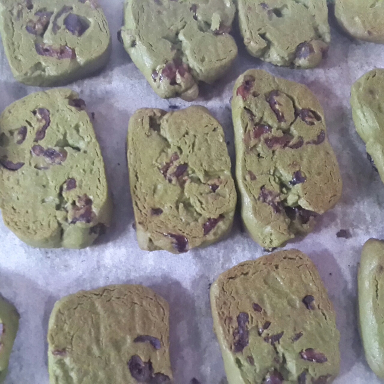 抹茶蔓越莓饼干