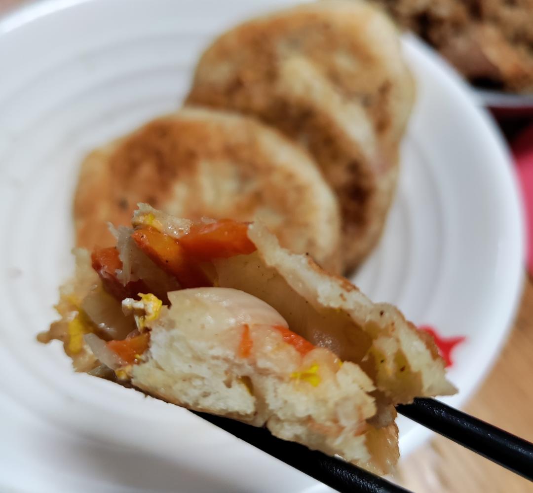 不用去早餐店的发面馅饼