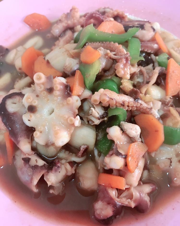嫩出水的酱炒小章鱼🐙