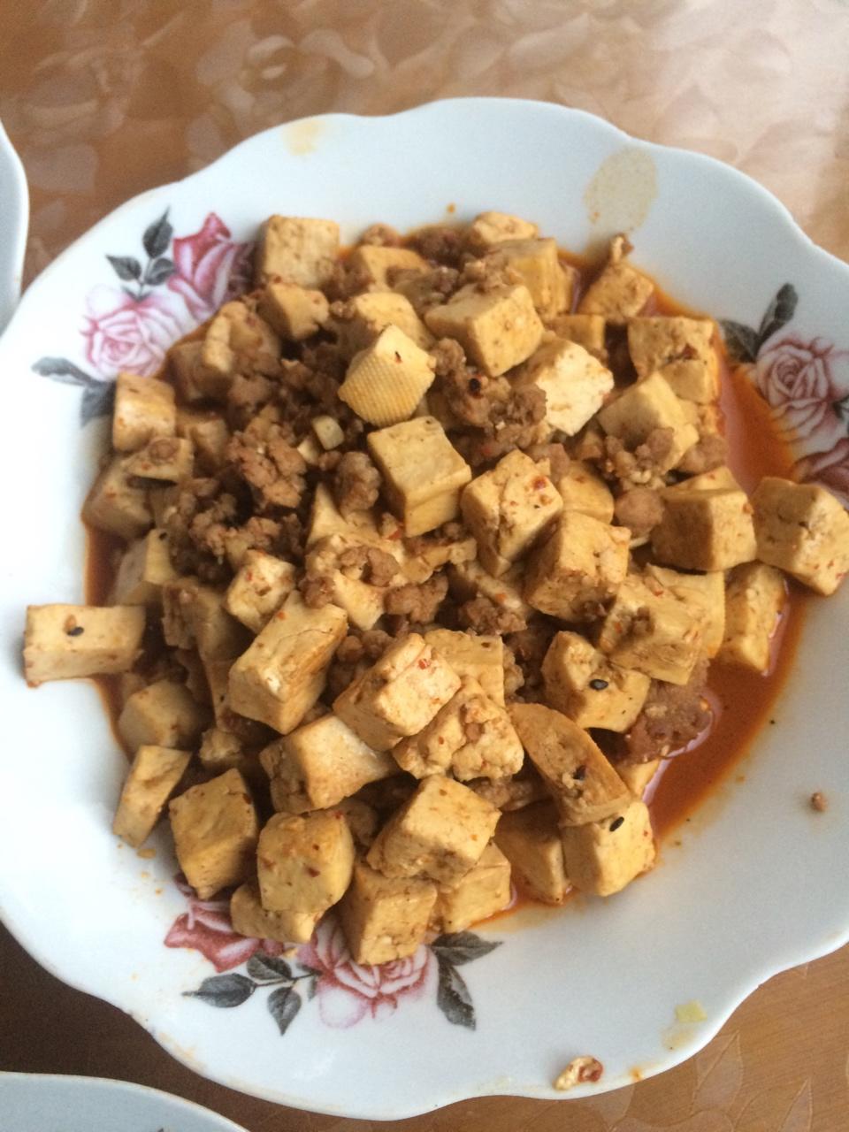 蒜香肉末烧豆腐