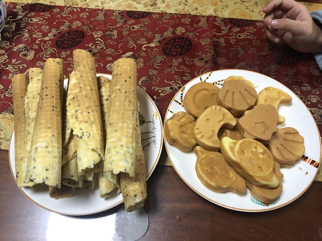 华夫饼机卡通小蛋糕