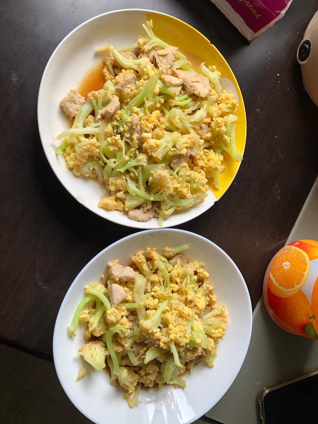 [补血菜谱]花菜炒蛋