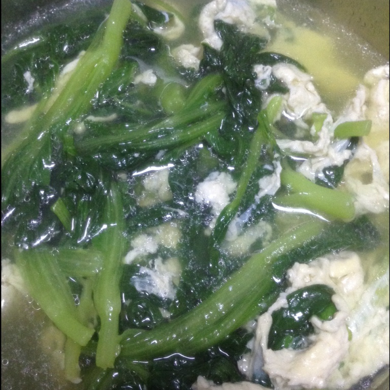 鸡毛菜蛋汤