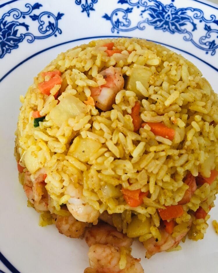 鲜虾咖喱炒饭