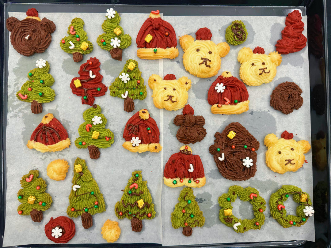 圣诞曲奇|纹路清晰的秘诀