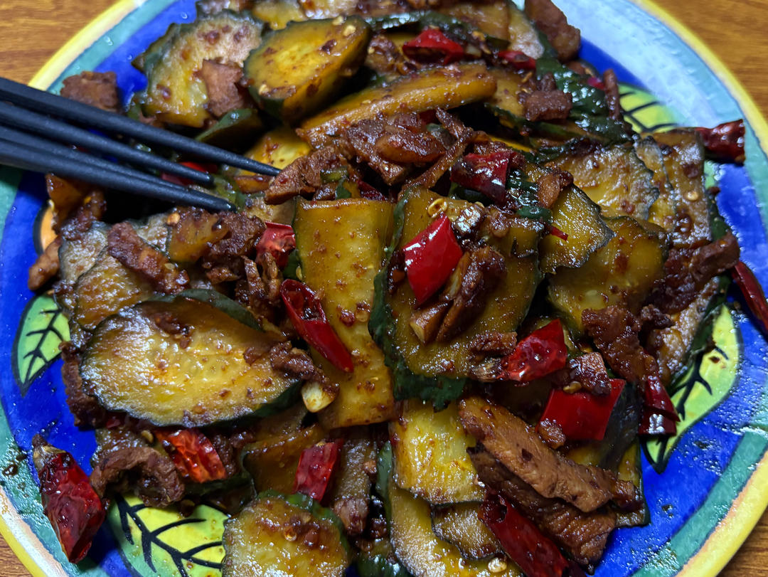 贼好吃的，下饭菜「黄瓜🥒炒肉🥩」