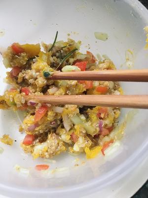 小南瓜盅烤藜麦的做法 步骤5