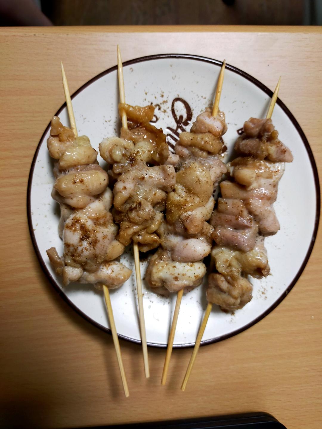 微波炉速成羊肉串