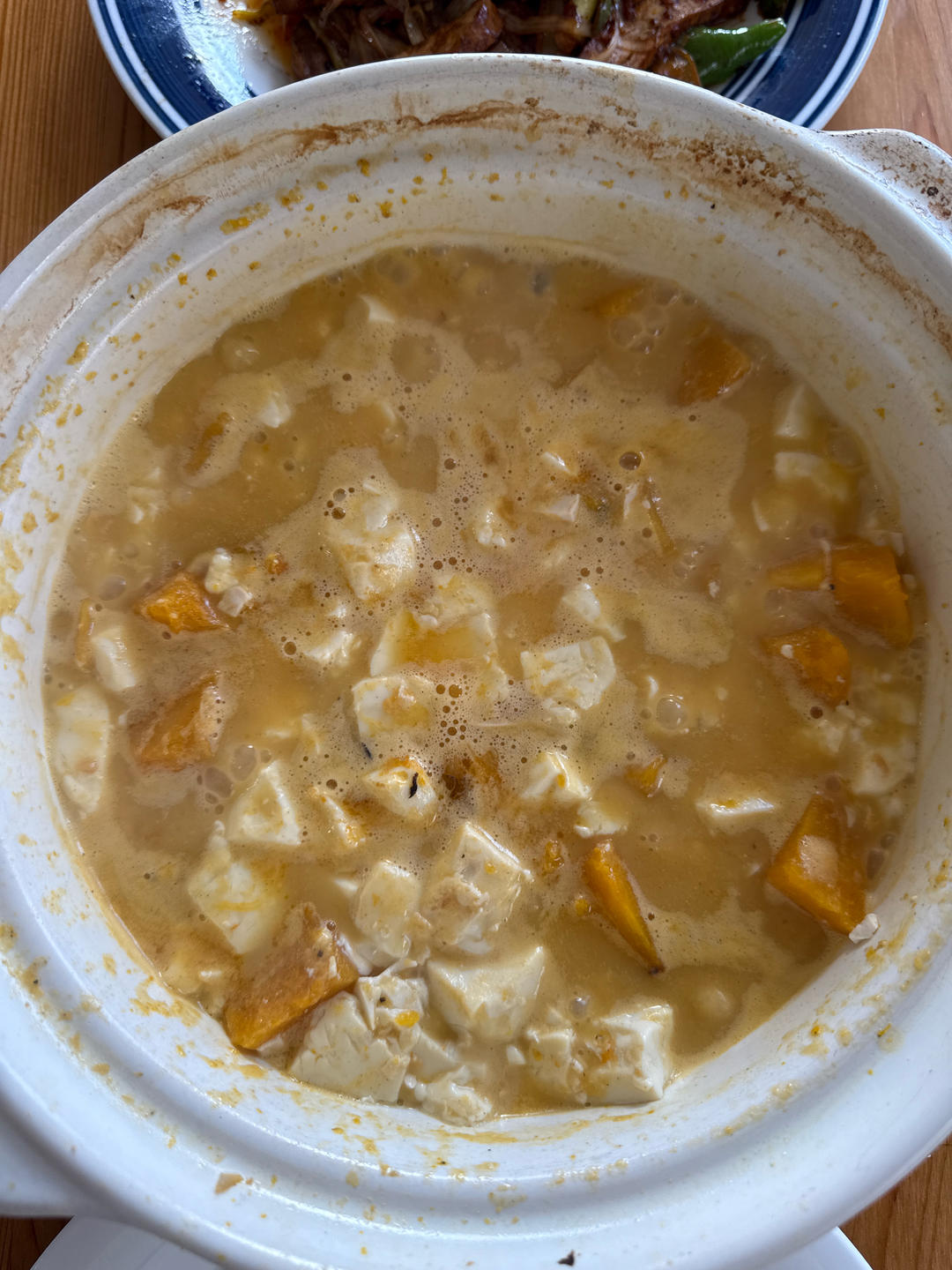 咸蛋南瓜炖豆腐，汤汁都能舔完的下饭菜