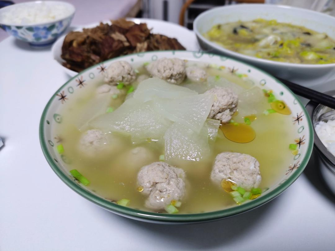简单的美味：冬瓜丸子汤