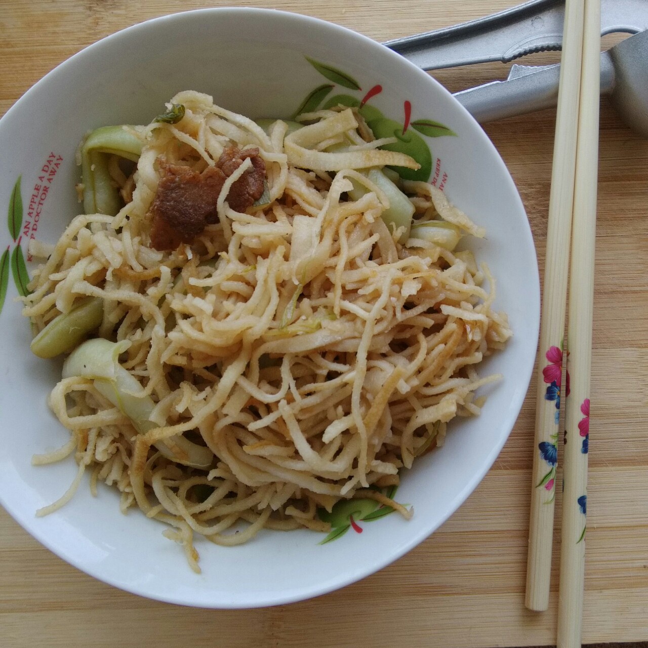 家常豆角焖面 Fried noodles with Bean