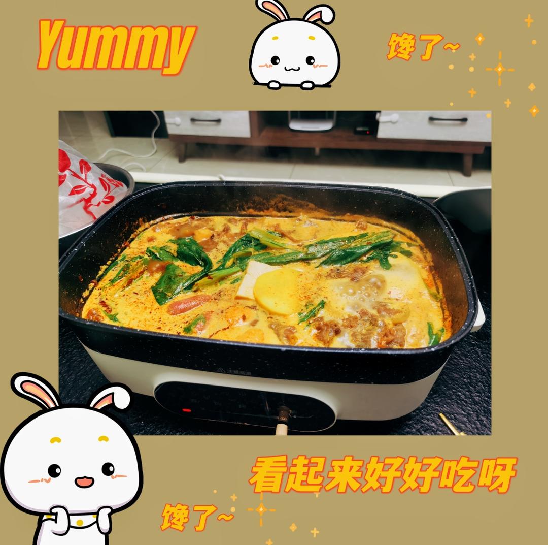 抖音超火的豆浆火锅