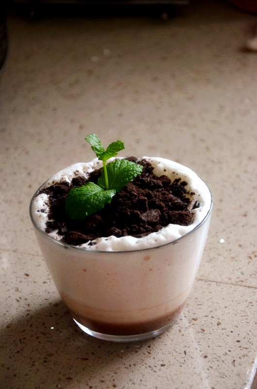 文文momo做的盆栽奶茶