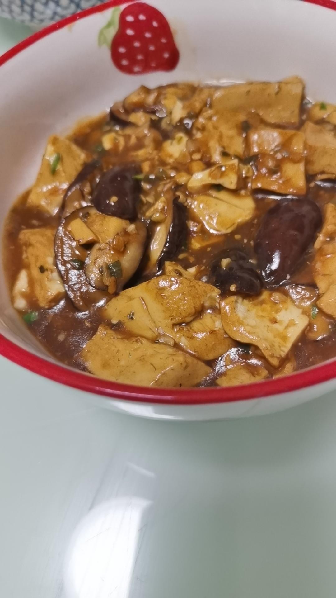 超简单还减脂 香菇烧豆腐