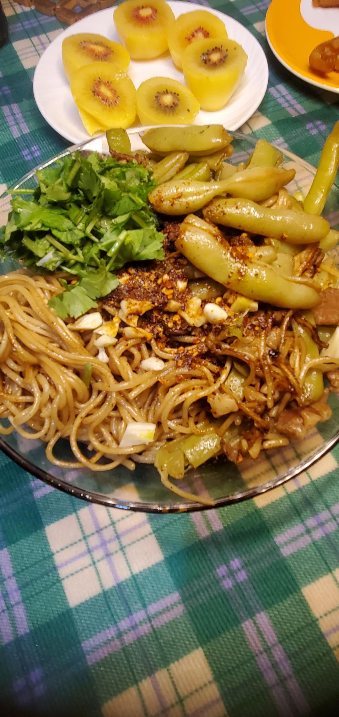 地道老北京扁豆焖面 豆角焖面 太好吃小心吃撑哦