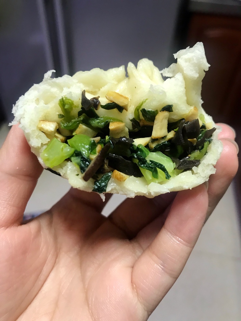 青菜香菇包（苏式净素菜包）