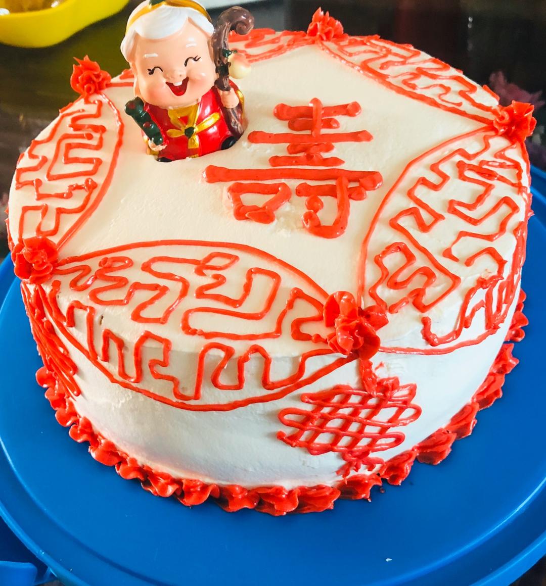 中国风祝寿蛋糕