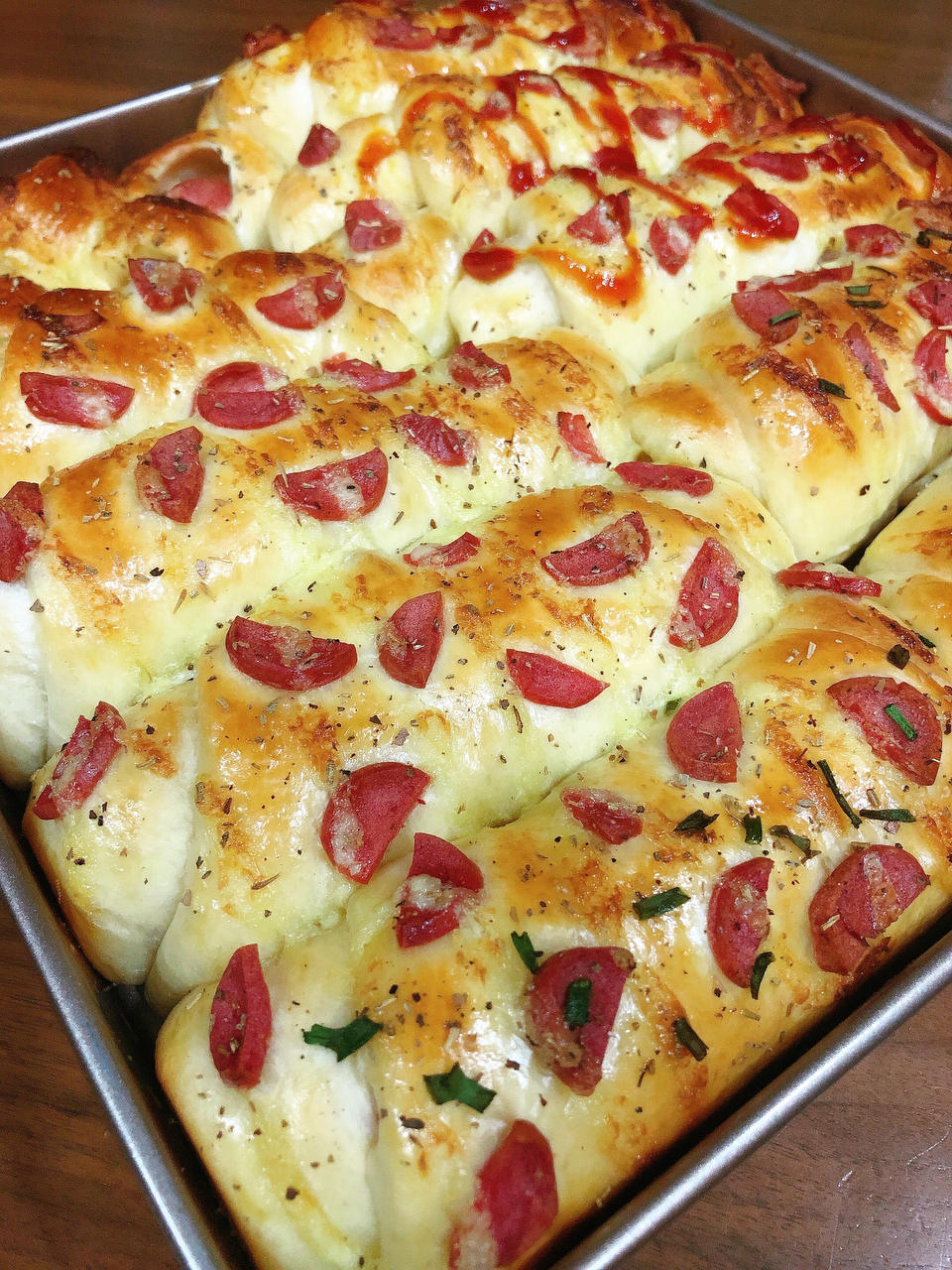 香肠香葱面包（超级软的一款面包，真心好吃哦）