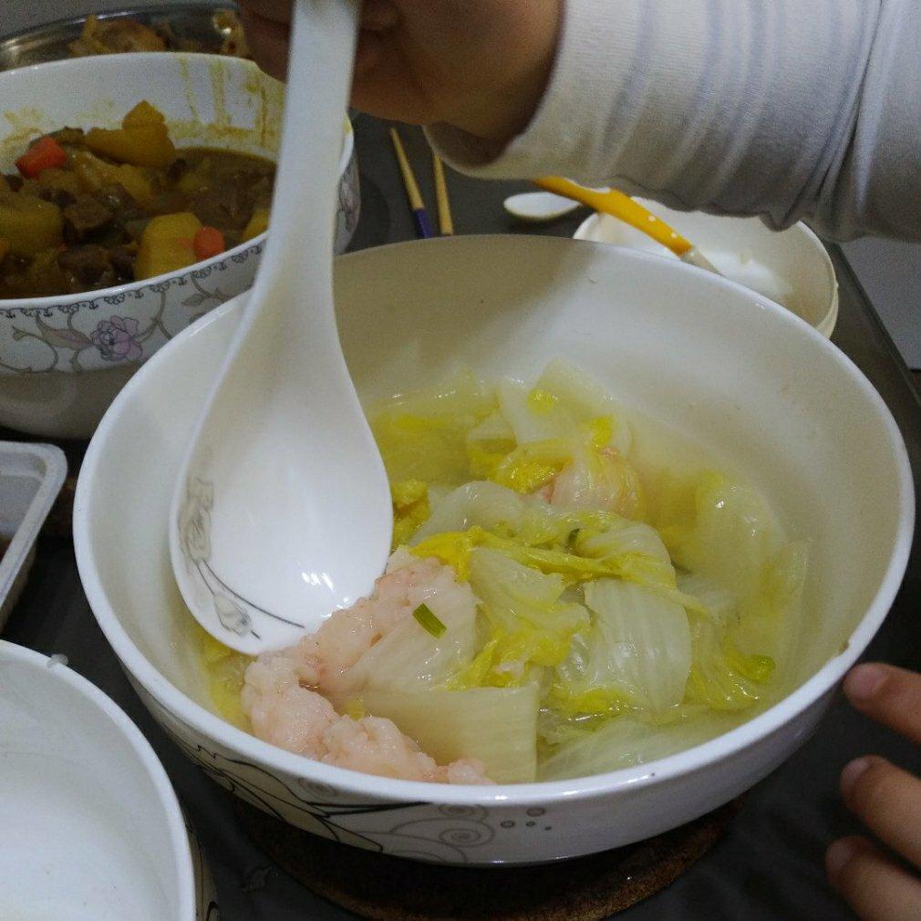 虾滑娃娃菜