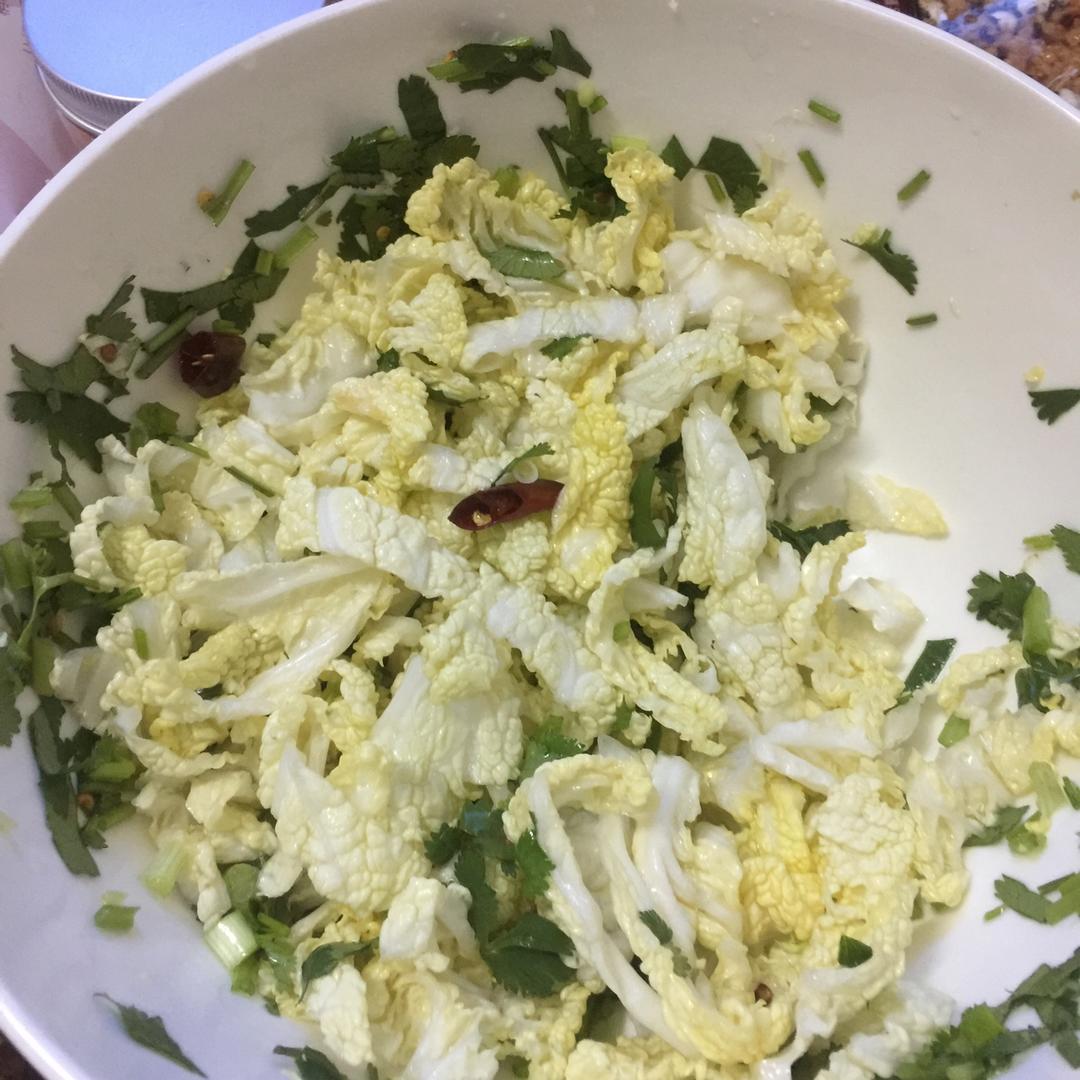凉拌白菜心