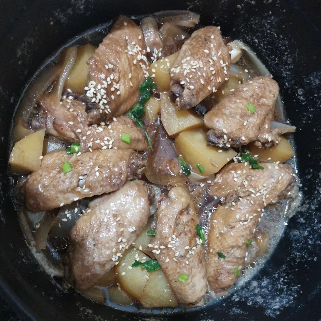 无水料理-白菜腐竹焖鸡翅【北鼎珐琅锅食谱】