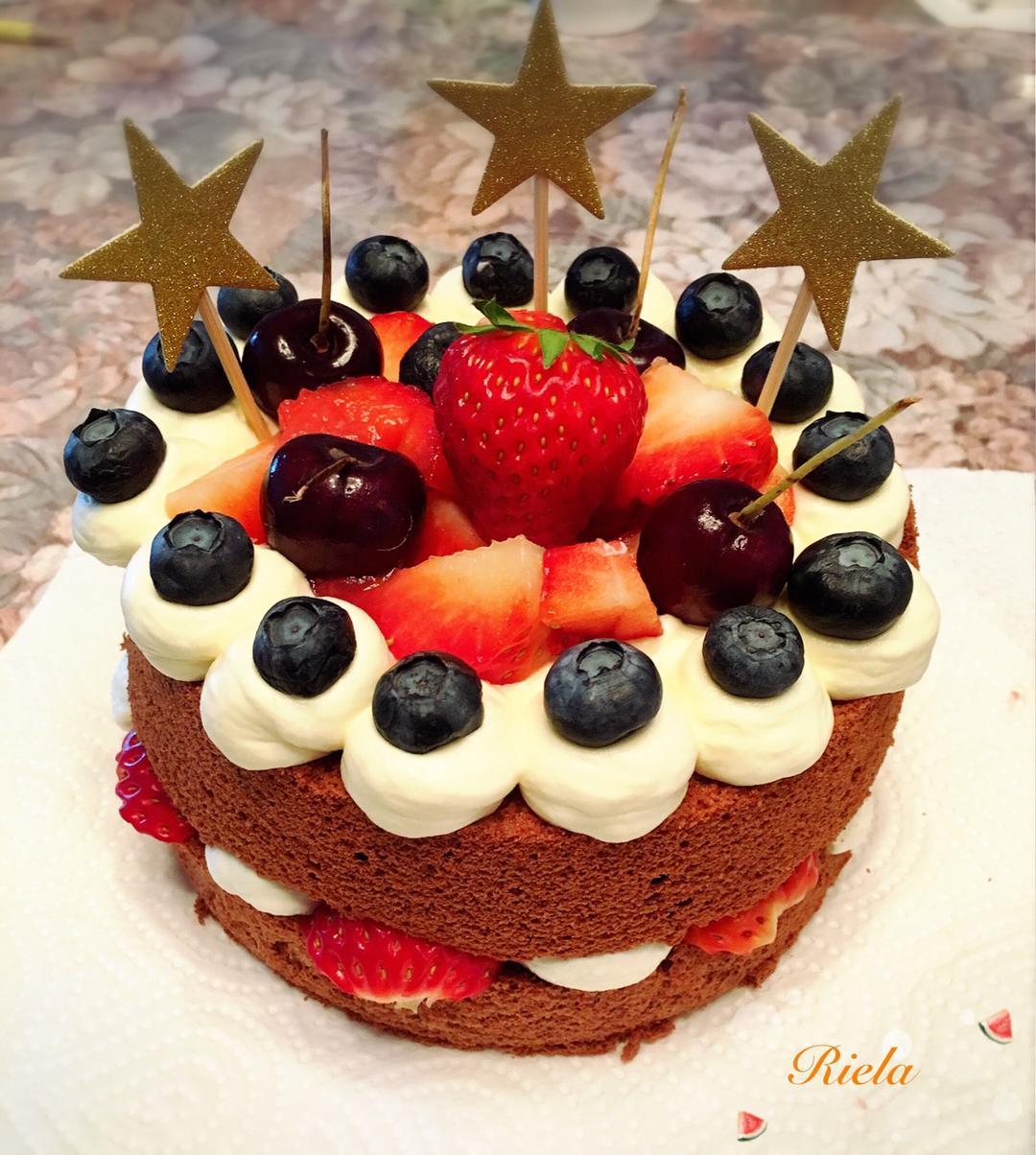 圣诞呆萌裸蛋糕