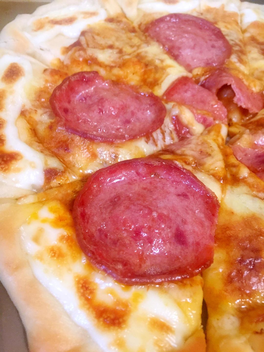 芝心萨拉米披萨（附详细做法）的做法