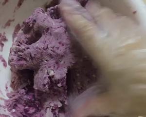 冰皮月饼（绿豆榴莲馅&紫薯芋泥馅）的做法 步骤3
