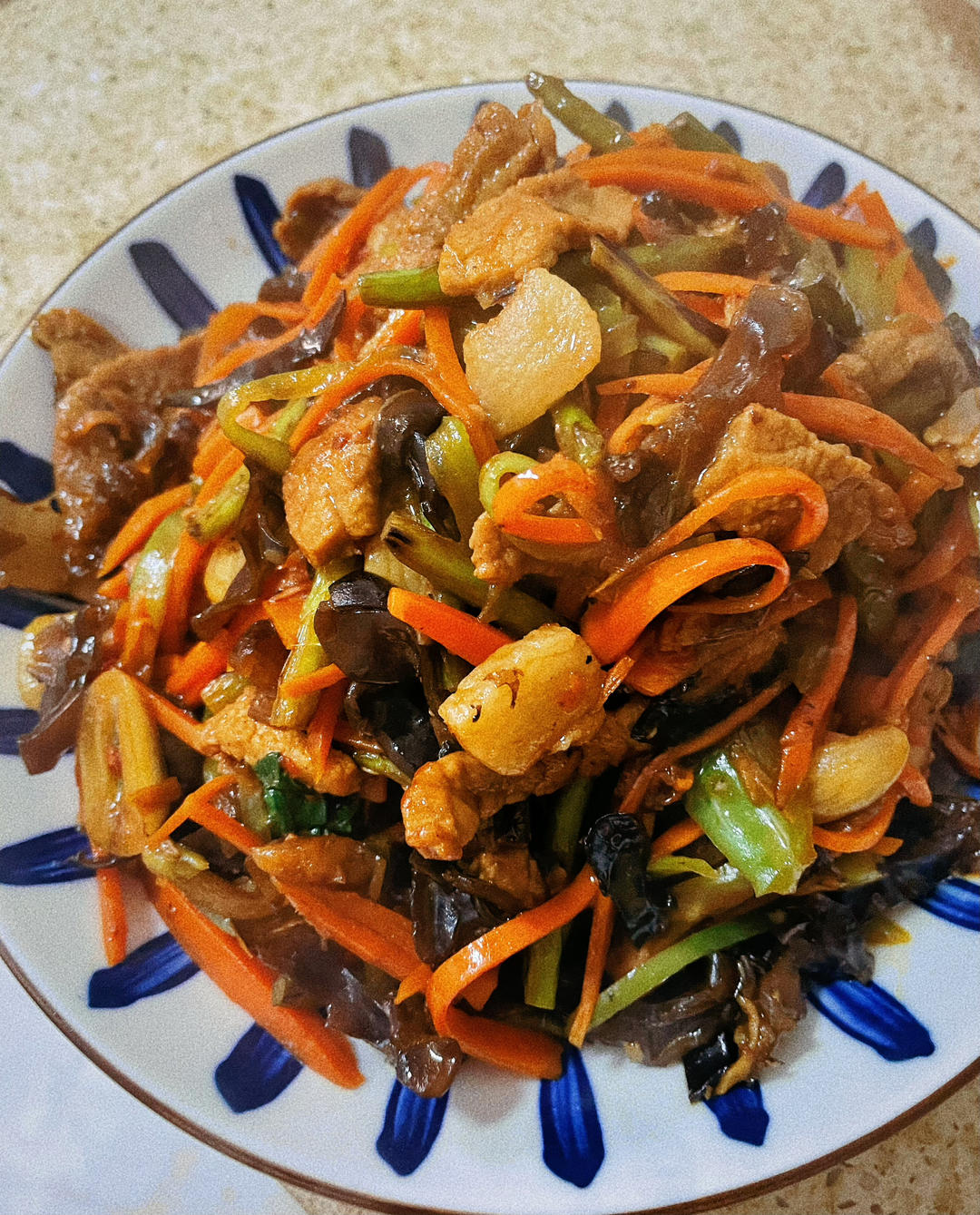 打卡鱼香肉丝