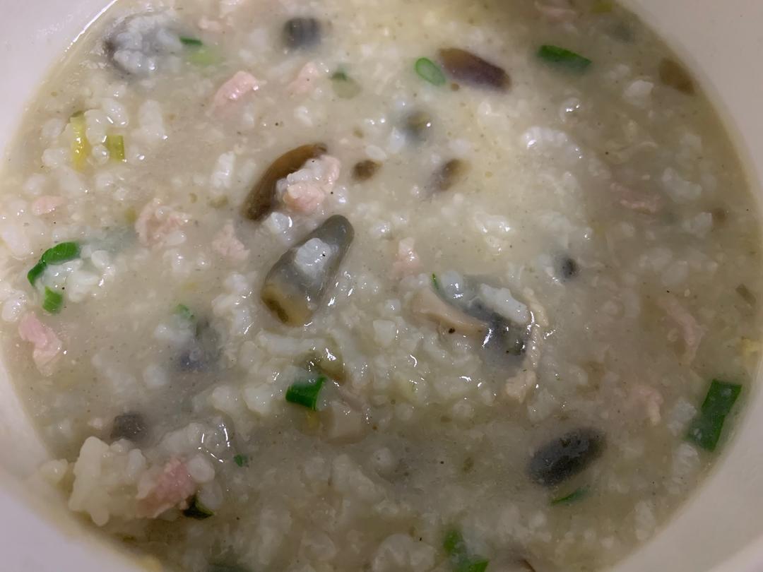 剩饭版皮蛋瘦肉粥