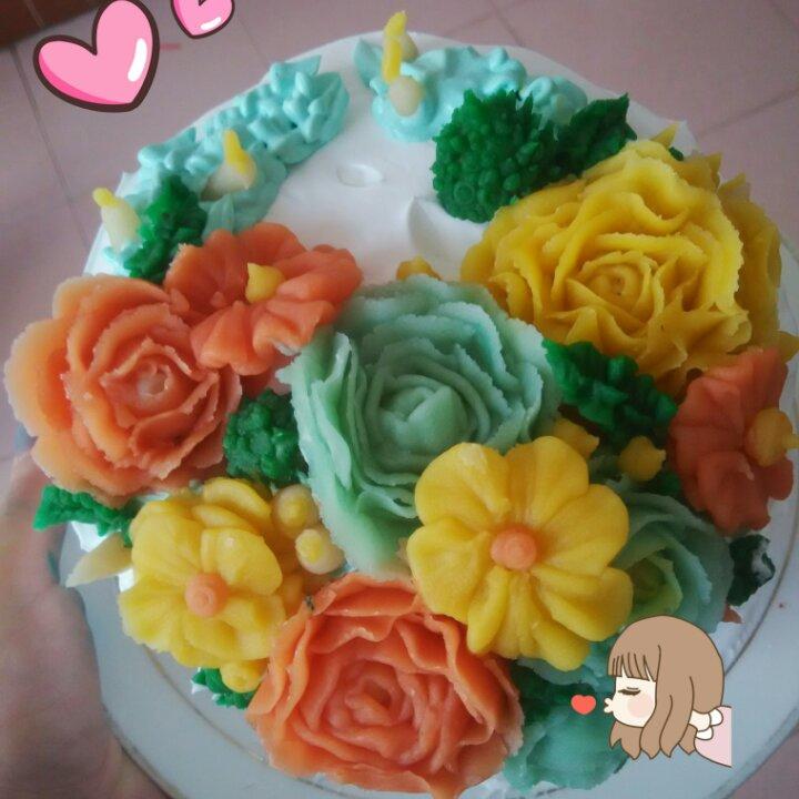 韩式裱花配方—豆沙奶油霜