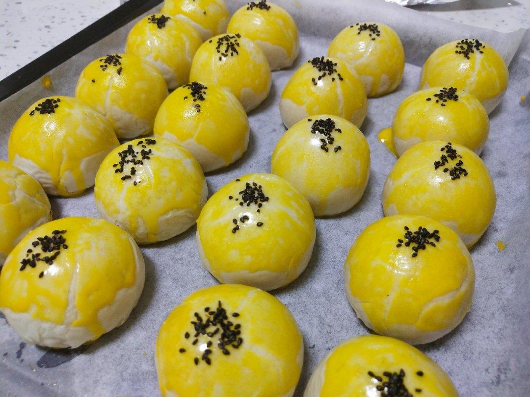 麻薯肉松豆沙蛋黄酥（玉米油版）