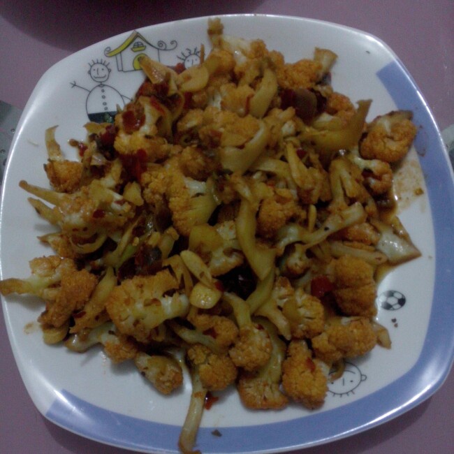 很“浪费”米饭的家常菜之一-------干锅菜花