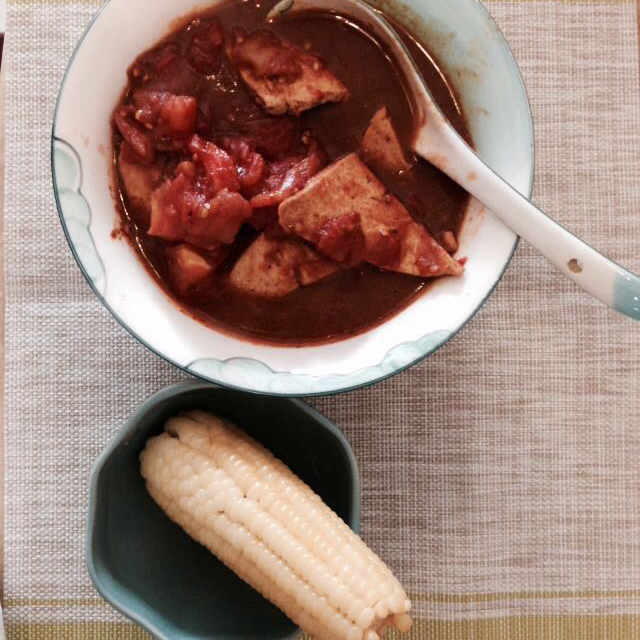 西红柿烧豆腐