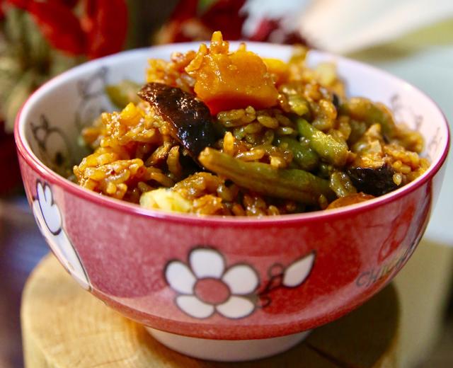 豆角香菇土豆焖饭的做法