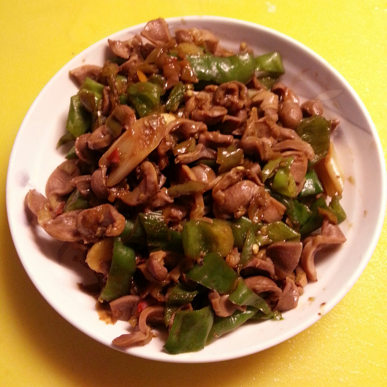 剁椒辣炒鸡胗
